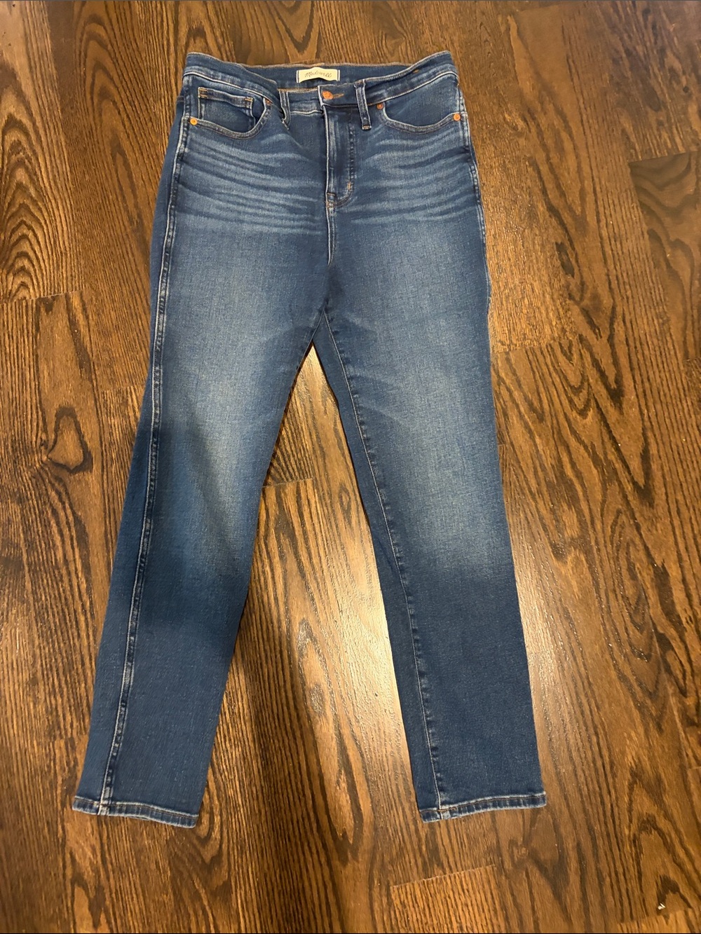 Madewell Stovepipe Jeans in Medium Blue Wash